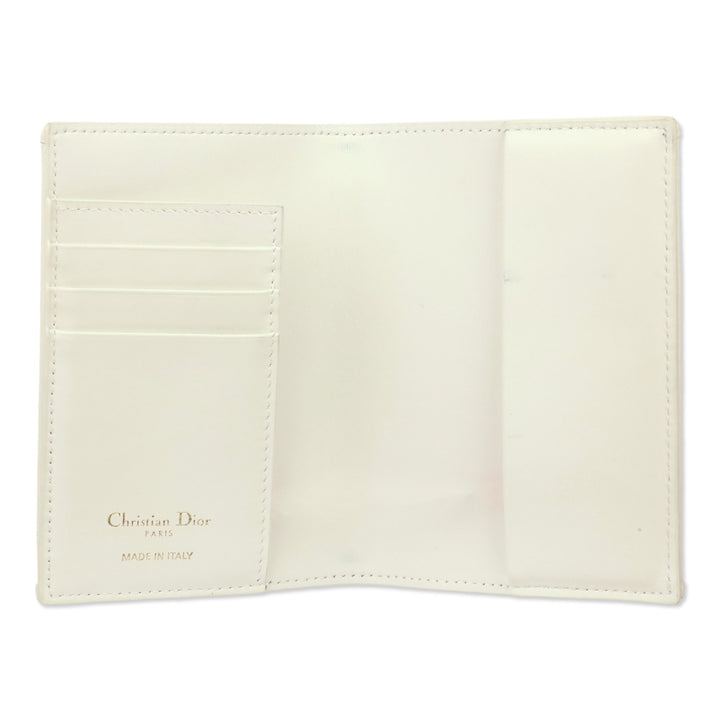 Christian Dior 2025 Cream/Gold Dior Oblique Jacquard 30 Montaigne Passport Holder