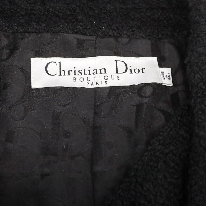 Christian Dior Black Bouclé Blazer