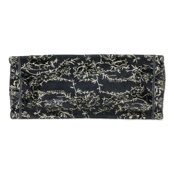 Christian Dior Black/Gold Jardin d'Hiver Embroidered Canvas Large Book Tote
