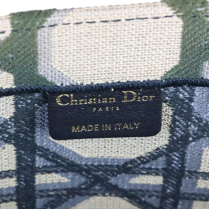 Christian Dior Blue Macrocannage Canvas Large Book Tote