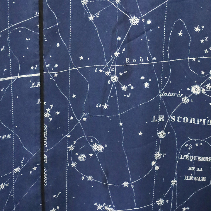 Christian Dior Blue Zodiac Constellation Silk Robe