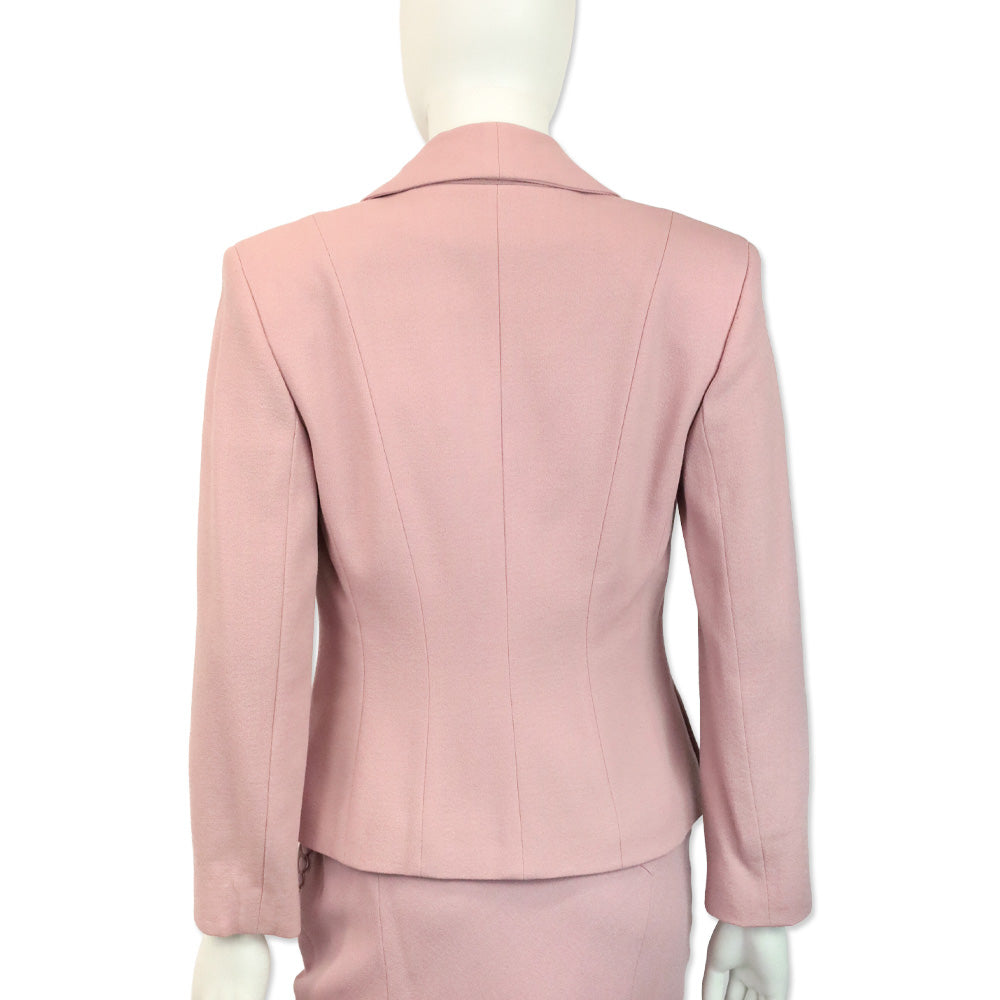 Christian Dior Boutique Paris Dusty Pink Wool Blazer