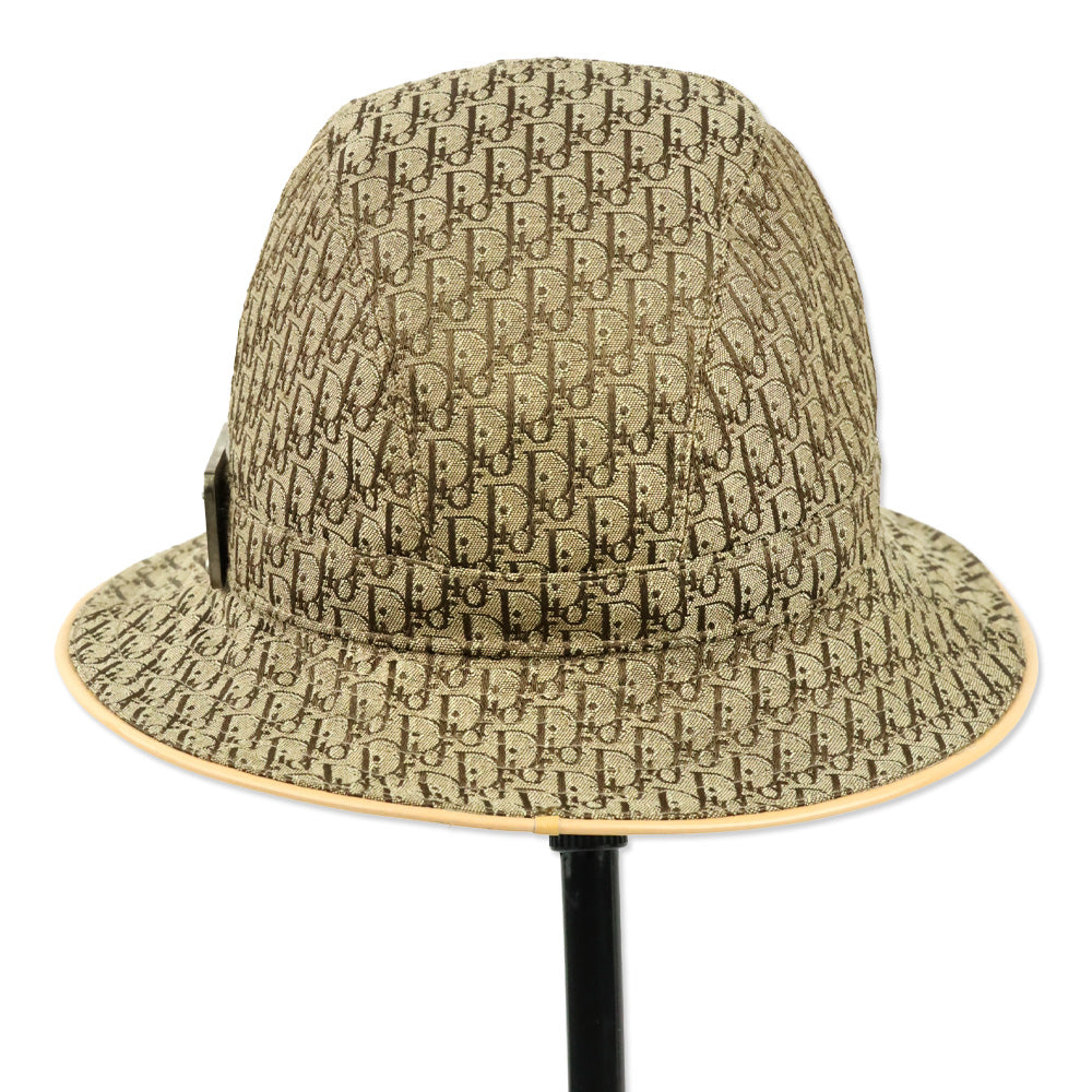 Christian Dior Brown Monogram Trotter Canvas Fedora Bucket Hat