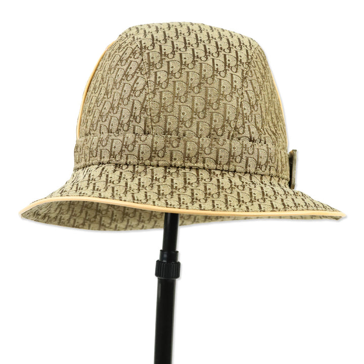 Christian Dior Brown Monogram Trotter Canvas Fedora Bucket Hat