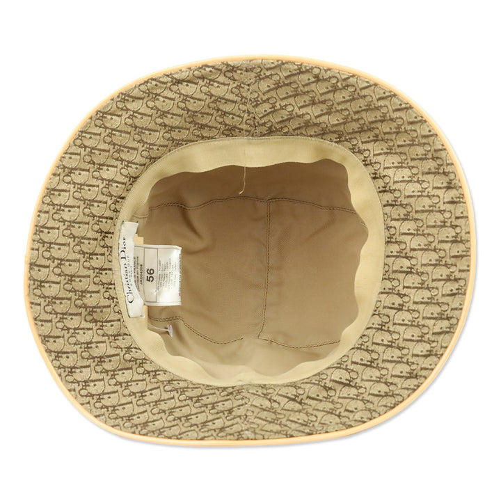 Christian Dior Brown Monogram Trotter Canvas Fedora Bucket Hat