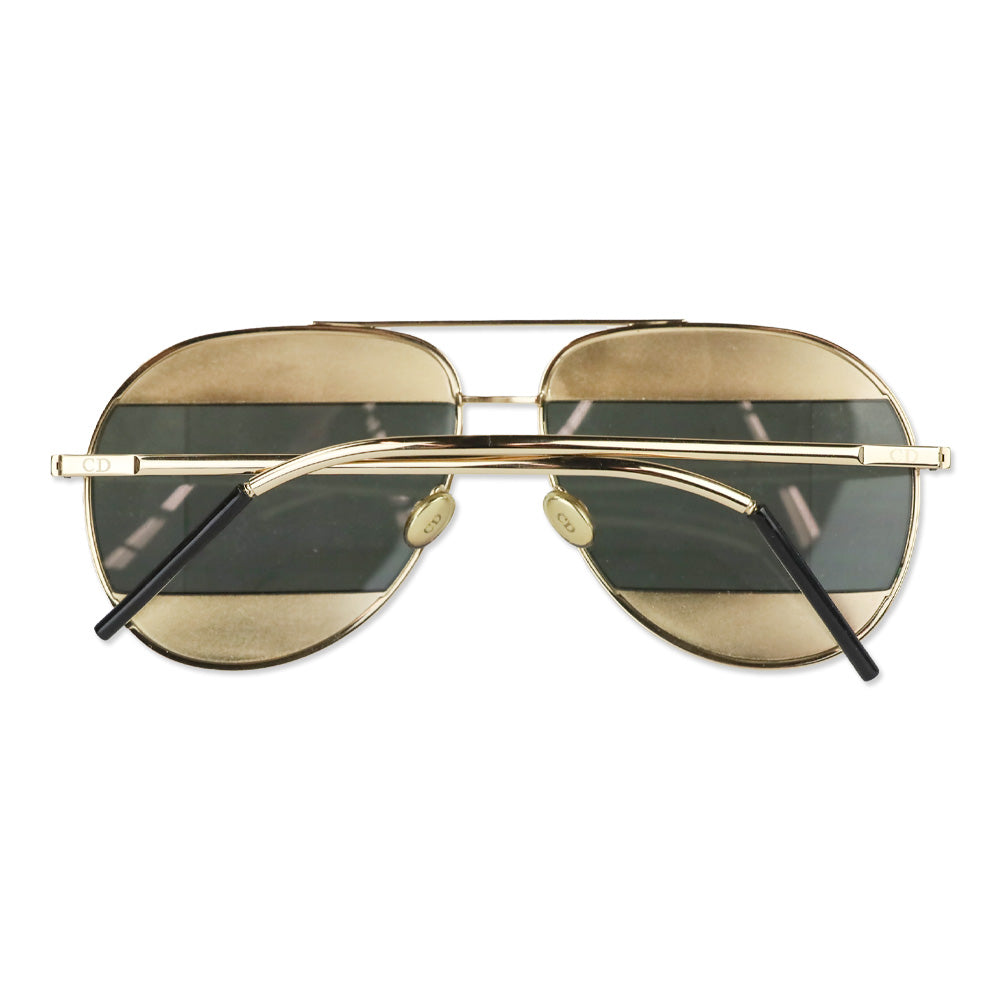 Christian Dior DiorSplit1 Gold Aviator Sunglasses
