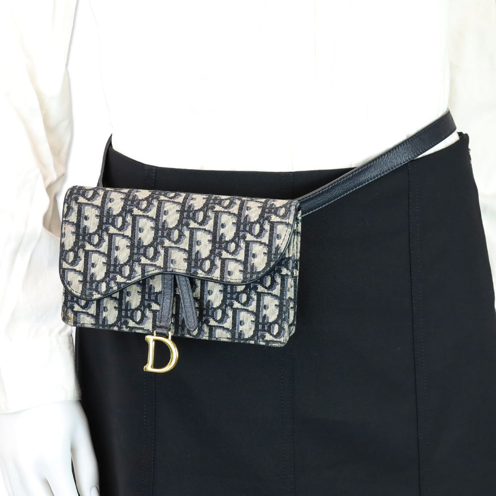 Christian Dior Oblique Saddle Belt Bag