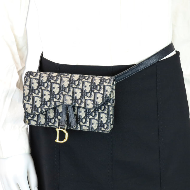 Christian Dior Oblique Saddle Belt Bag