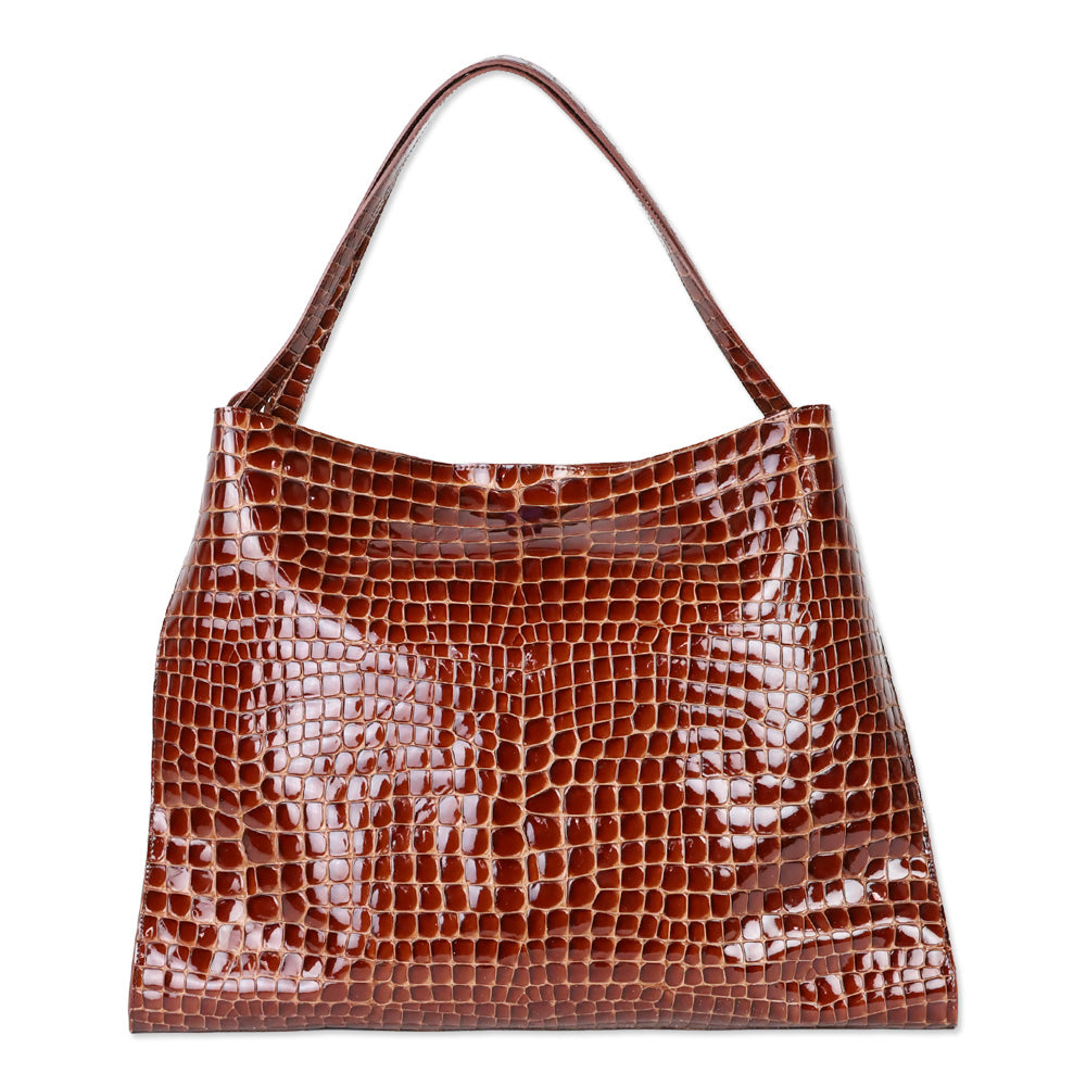 Christian Louboutin Acajou Alligator Embossed Leather Le 54 Tote Bag