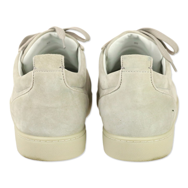 Christian Louboutin Albatre Suede Louis Junior Spikes Flat Sneaker