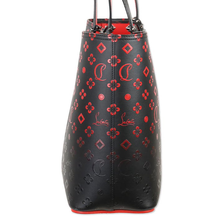 Christian Louboutin Black Degrade Leather Loubinthesky Cabata Tote