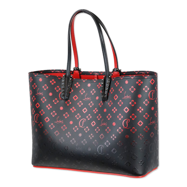 Christian Louboutin Black Degrade Leather Loubinthesky Cabata Tote