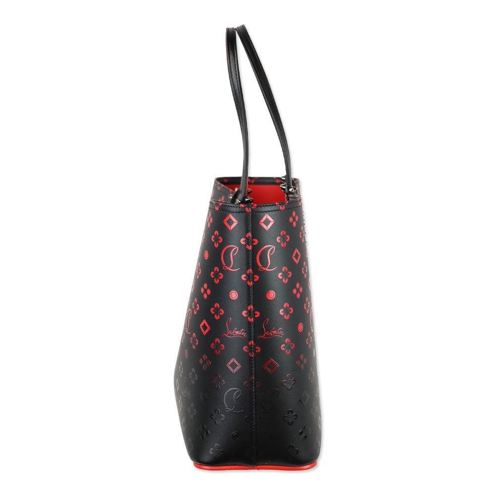 Christian Louboutin Black Degrade Leather Loubinthesky Cabata Tote