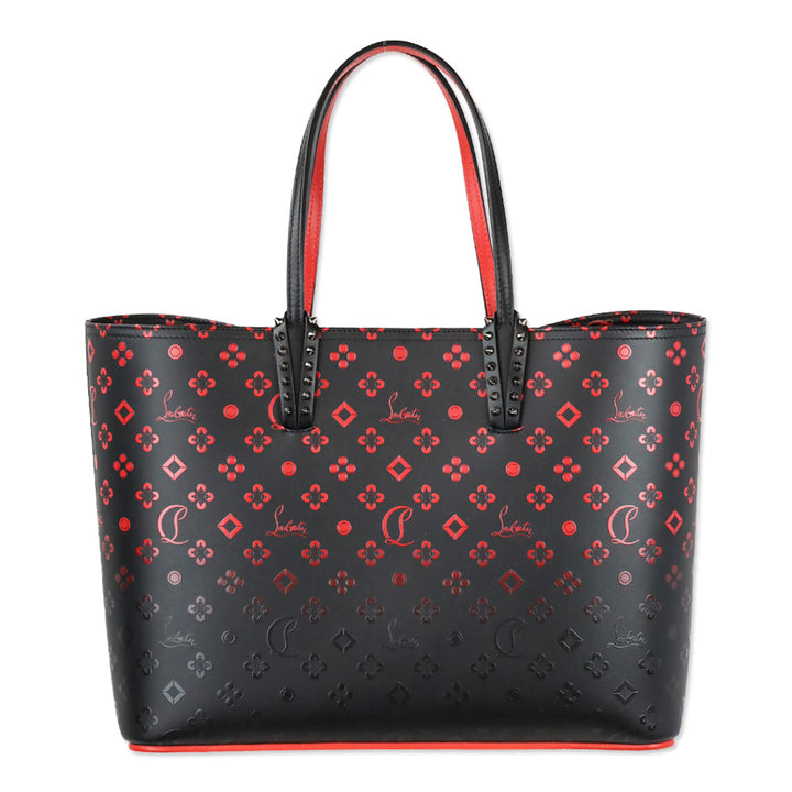 Christian Louboutin Black Degrade Leather Loubinthesky Cabata Tote