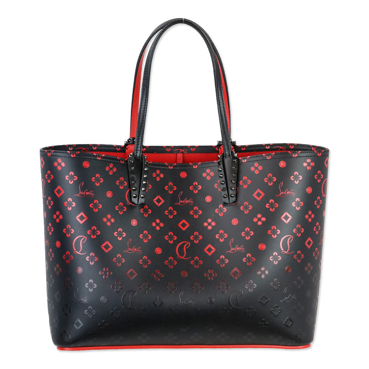 Christian Louboutin Black Degrade Leather Loubinthesky Cabata Tote