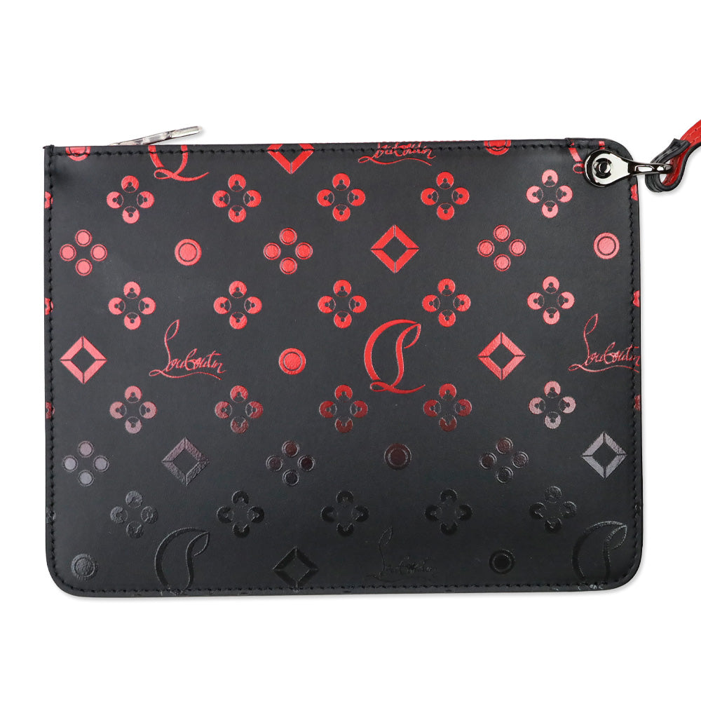 Christian Louboutin Black Degrade Leather Loubinthesky Cabata Tote