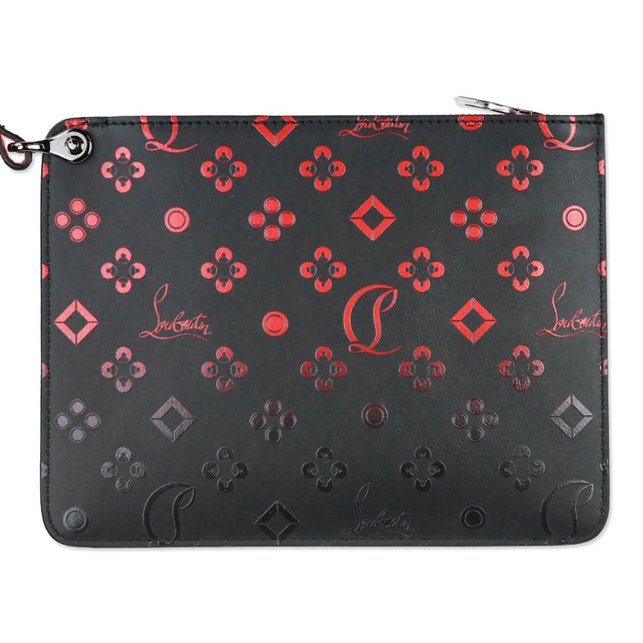 Christian Louboutin Black Degrade Leather Loubinthesky Cabata Tote