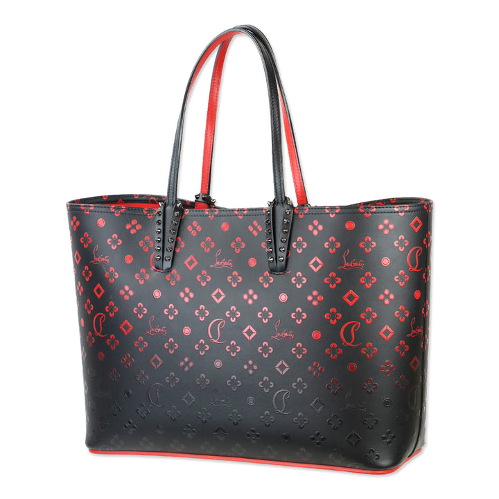 Christian Louboutin Black Degrade Leather Loubinthesky Cabata Tote