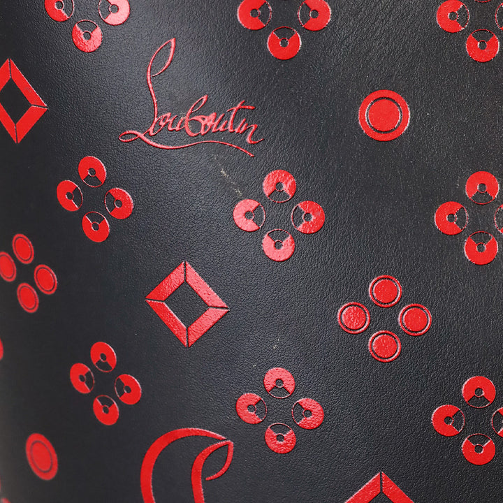 Christian Louboutin Black Degrade Leather Loubinthesky Cabata Tote