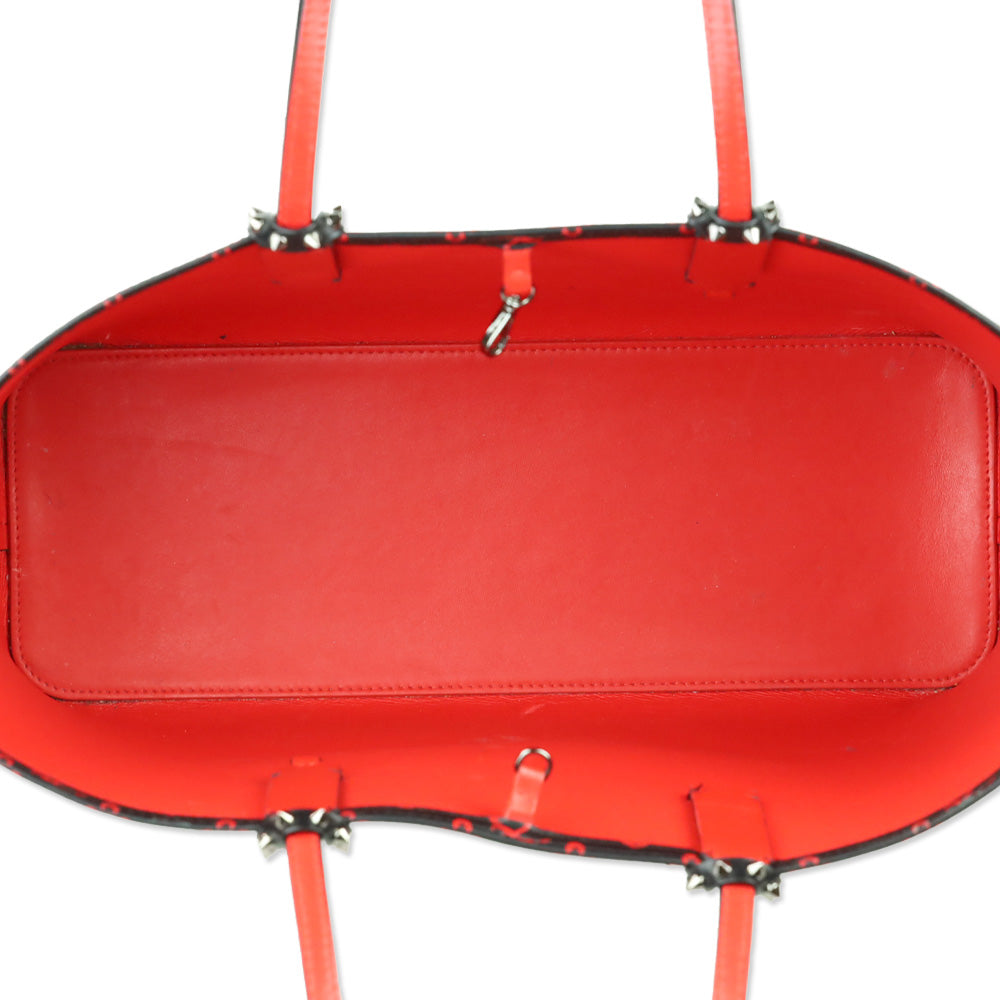 Christian Louboutin Black Degrade Leather Loubinthesky Cabata Tote