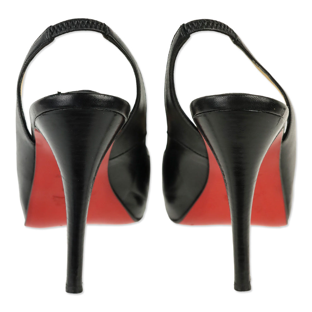 Christian Louboutin Black Kid No Prive 120 Pumps