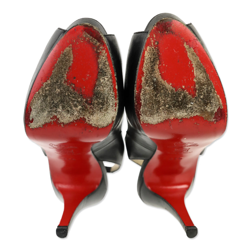 Christian Louboutin Black Kid No Prive 120 Pumps