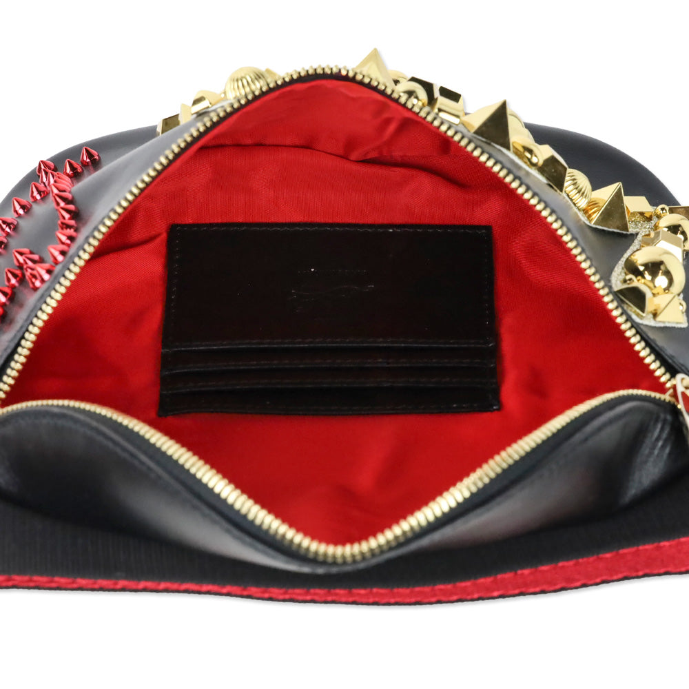 Christian Louboutin Black Leather Marie Jane Love Belt Bag