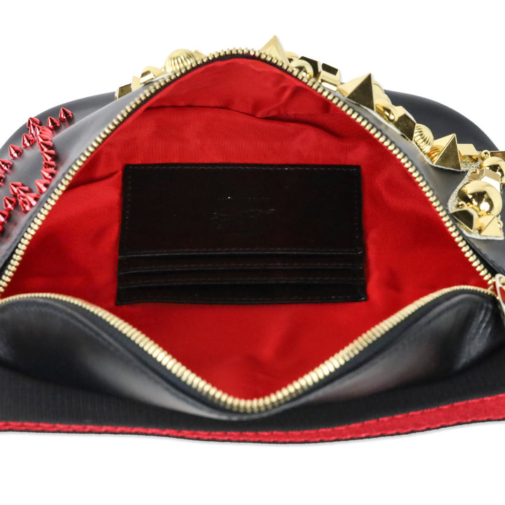 Christian Louboutin Black Leather Marie Jane Love Belt Bag