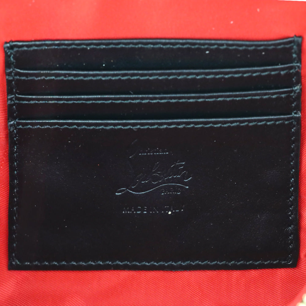 Christian Louboutin Black Leather Marie Jane Love Belt Bag