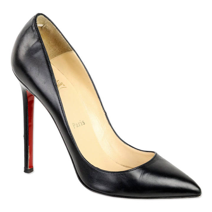 Christian Louboutin Black Leather Pigalle 120mm Pump