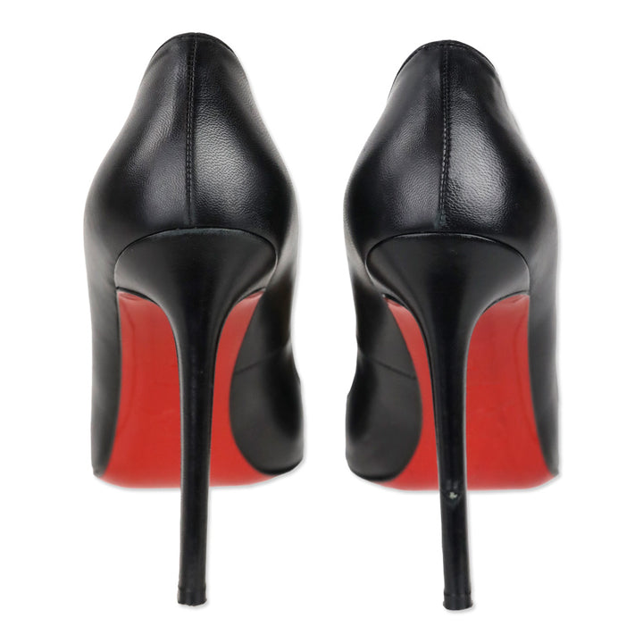 Christian Louboutin Black Leather Pigalle 120mm Pump