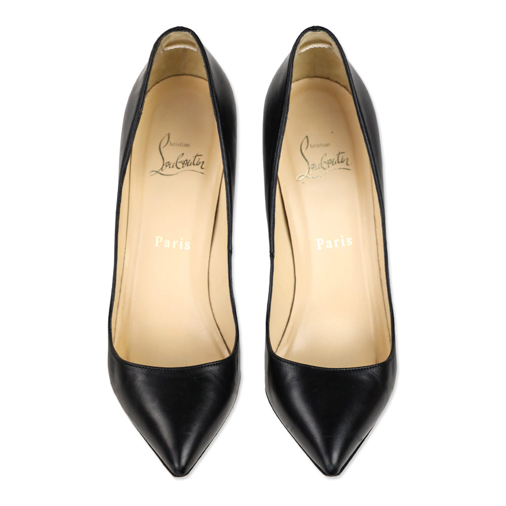 Christian Louboutin Black Leather Pigalle 120mm Pump