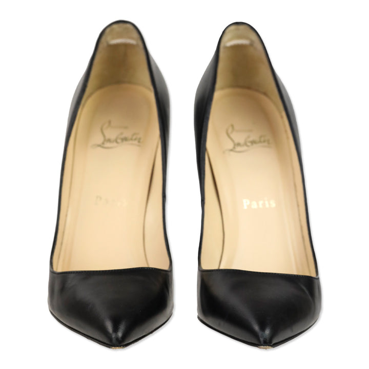 Christian Louboutin Black Leather Pigalle 120mm Pump
