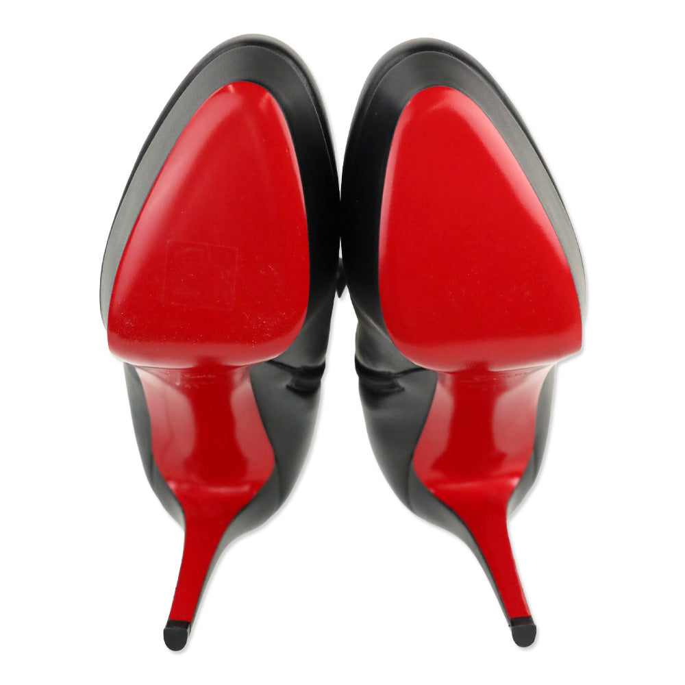 Christian Louboutin Black Nappa Shiny Bianca Booty 120