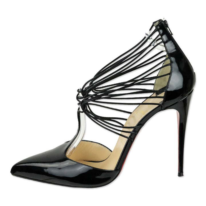 Christian Louboutin Black Patent Confusa 100 Pumps