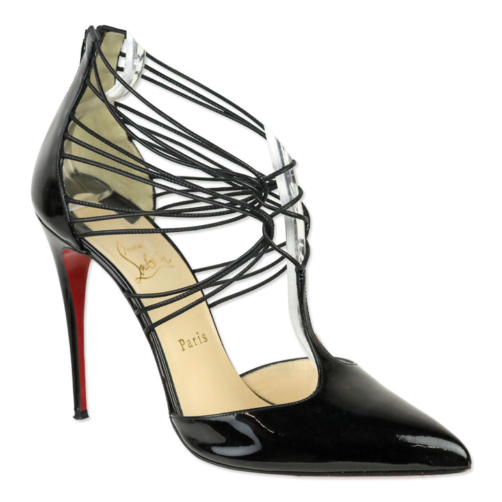 Christian Louboutin Black Patent Confusa 100 Pumps