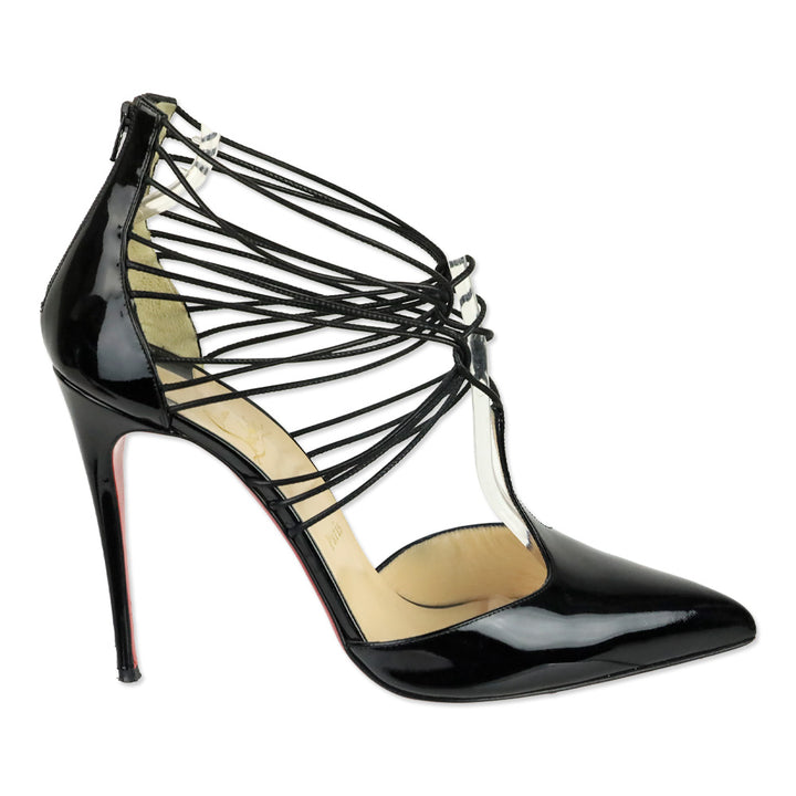 Christian Louboutin Black Patent Confusa 100 Pumps