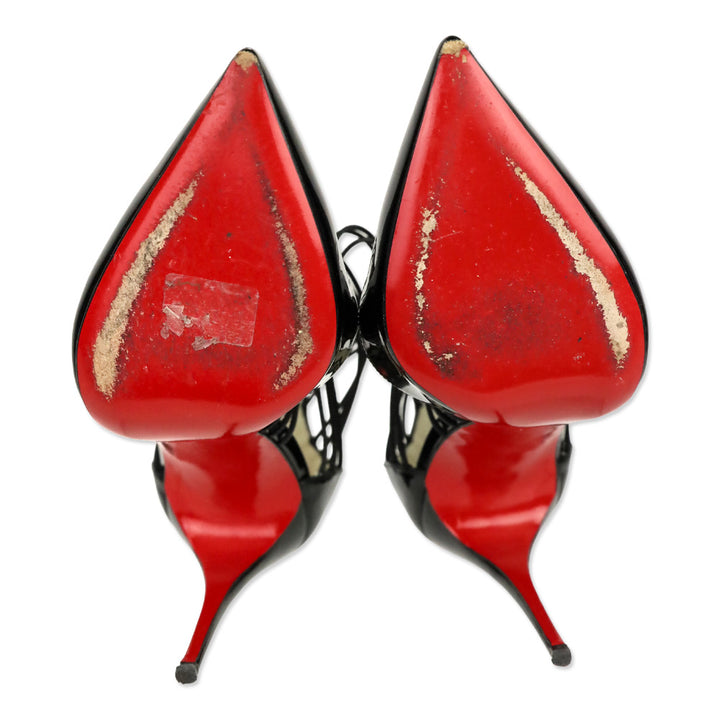 Christian Louboutin Black Patent Confusa 100 Pumps