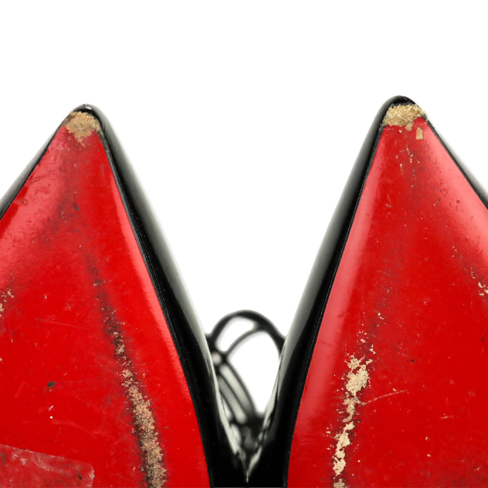 Christian Louboutin Black Patent Confusa 100 Pumps