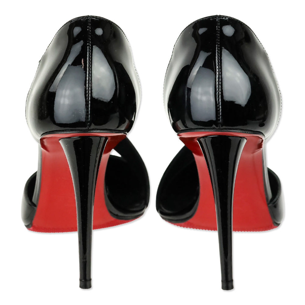 Christian Louboutin Black Patent Leather Astrid 100 Pump