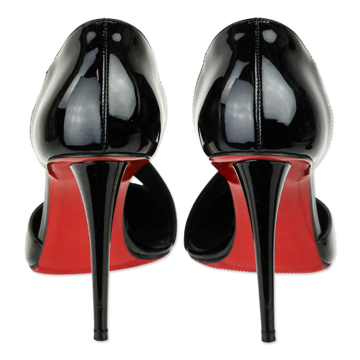 Christian Louboutin Black Patent Leather Astrid 100 Pump