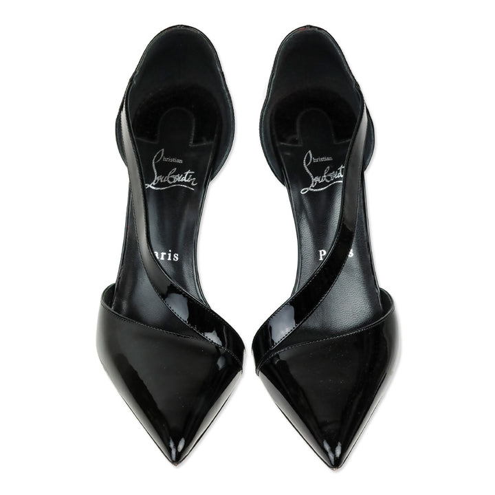 Christian Louboutin Black Patent Leather Astrid 100 Pump