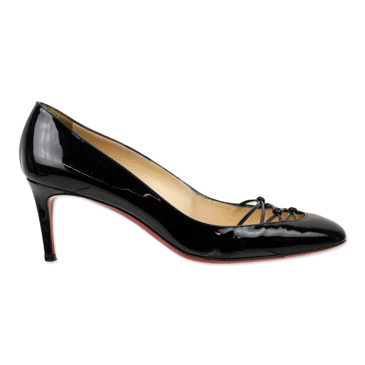 Christian Louboutin Black Patent Leather Basico 70 Pumps