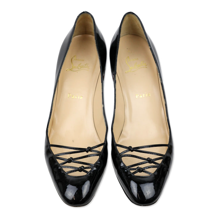 Christian Louboutin Black Patent Leather Basico 70 Pumps