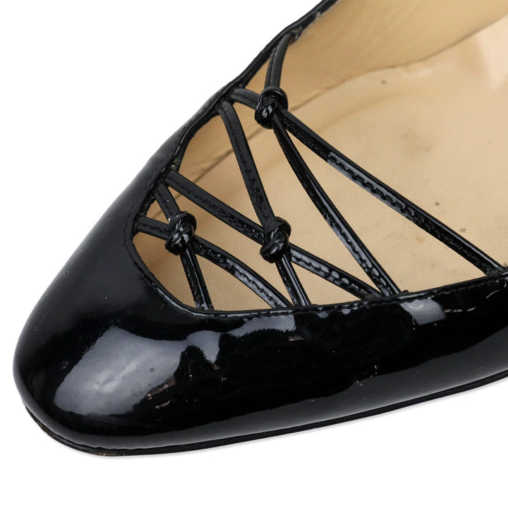 Christian Louboutin Black Patent Leather Basico 70 Pumps