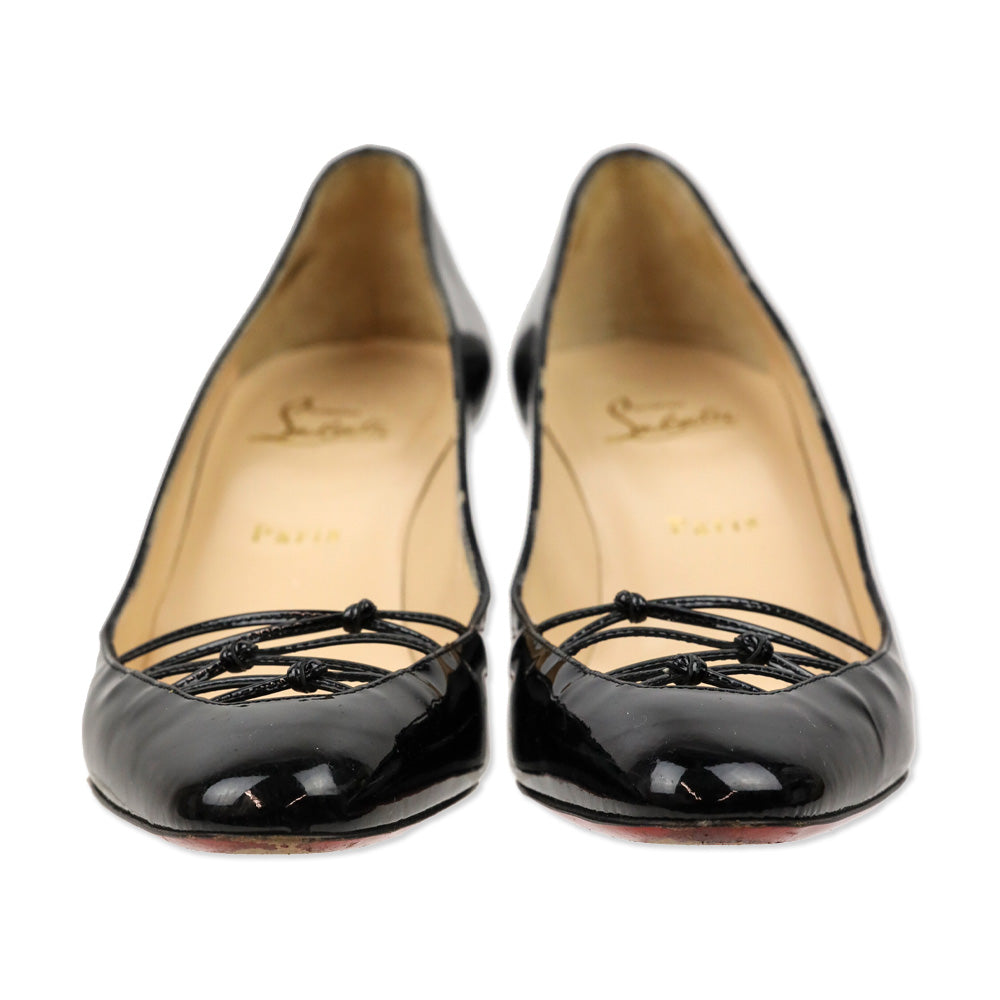 Christian Louboutin Black Patent Leather Basico 70 Pumps