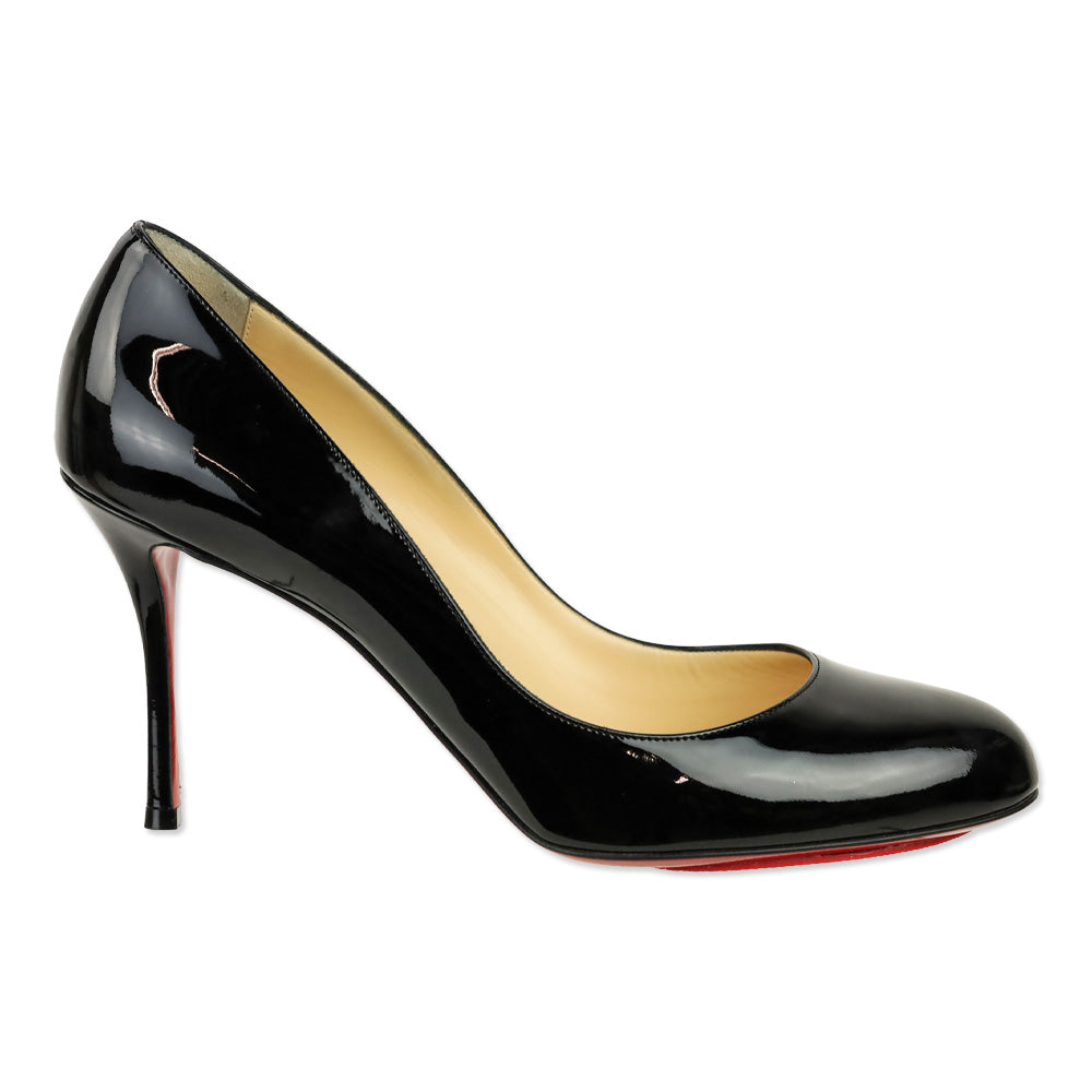 Christian Louboutin ルブタン Dolly Pump 85BK Christian Louboutin Black Patent Leather Dolly 85 Pump | DBLTKE