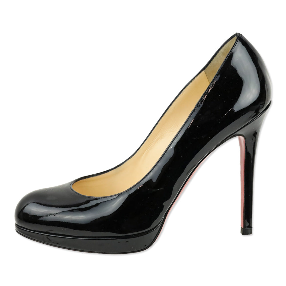 Christian Louboutin Black Patent Leather New Simple 100 Pumps