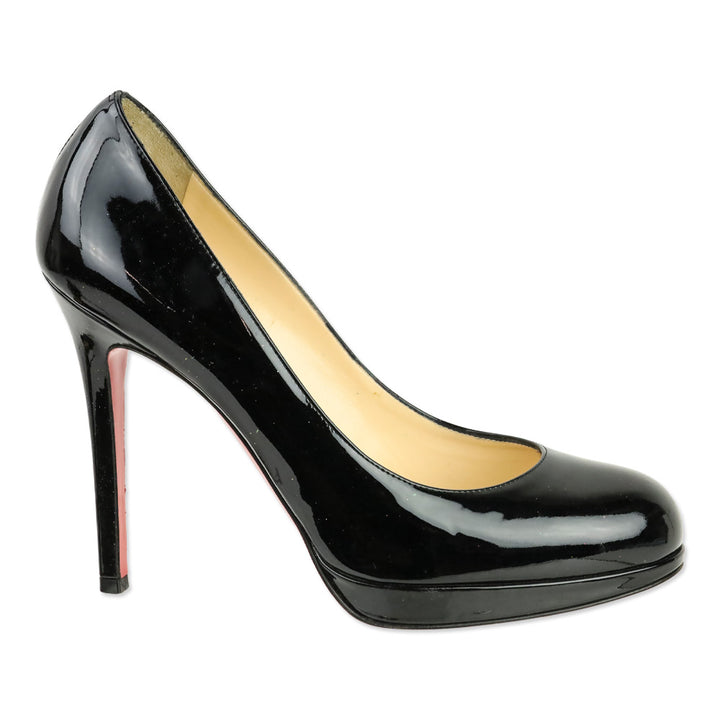 Christian Louboutin Black Patent Leather New Simple 100 Pumps