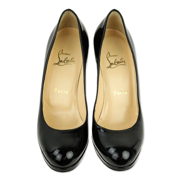 Christian Louboutin Black Patent Leather New Simple 100 Pumps